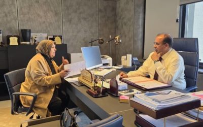 اجتماع تنسيقي بين وكيل الجامعة للشؤون العلمية ومدير إدارة المكتبات والمطبوعات