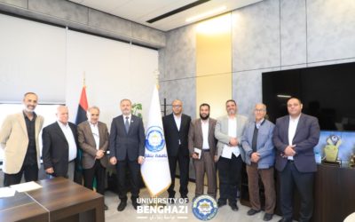 رئيس جامعة بنغازي يتابع استعدادات المؤتمر الثالث للموارد المائية والأمن المائي