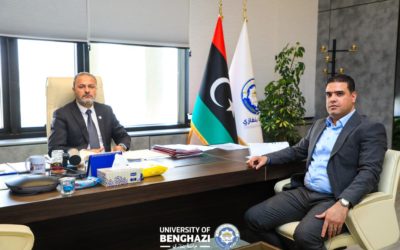 تعزيز جودة التعليم محور اجتماع رئيس جامعة بنغازي مع عميد كلية الآداب والعلوم سلوق