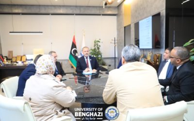 رئيس جامعة بنغازي يحضر الاجتماع الثاني للجنة الدائمة للتصنيف الدولي