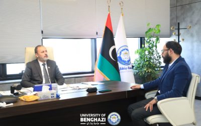 رئيس جامعة بنغازي يبحث تطوير المجلات العلمية وآليات إدراجها ضمن قواعد البيانات المصنّفة