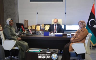 بحضور رئيس جامعة بنغازي الدكتور عز الدين الدرسي.. توقيع اتفاقية تعاون مشترك بين مكتب دعم وتمكين المرأة وعدد من المؤسسات الوطنية