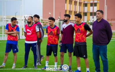 انطلاق بطولة كأس جامعة بنغازي لكرة القدم وسط منافسة قوية بين الكليات