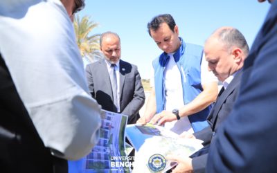 مدير عام صندوق التنمية وإعادة إعمار ليبيا يتفقد مشروعات استكمال البنية التحتية بجامعة بنغازي