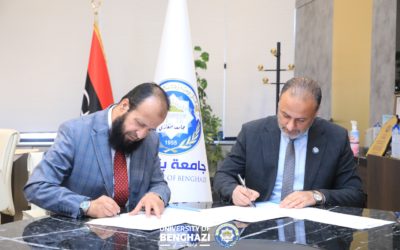 توقيع مذكرة تفاهم بين مركز أبحاث الأورام بجامعة بنغازي والمركز الوطني للأورام بنغازي