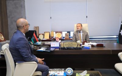 رئيس جامعة بنغازي يبحث مع اللجنة الدائمة للتصنيف الدولي آليات تعزيز مكانة الجامعة في التصنيفات العالمية