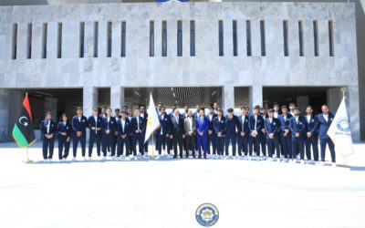 رئيس جامعة بنغازي يرفع معنويات وفد الطلبة المشارك في البطولة الرياضية بجمهورية مصر العربية