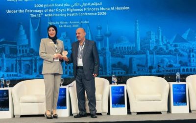 جامعة بنغازي تشارك في المؤتمر العربي الثاني عشر لصحة السمع بالأردن عبر فريق DecibeLY