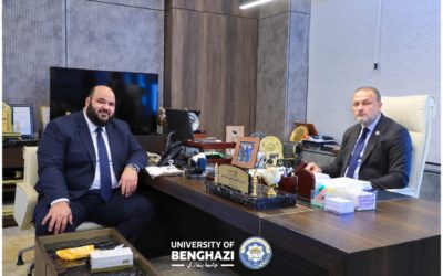 رئيس جامعة بنغازي يبحث دعم مركز بحوث الكيمياء البيئية والبيولوجية بتوكرة وتعزيز التعاون البحثي الدولي