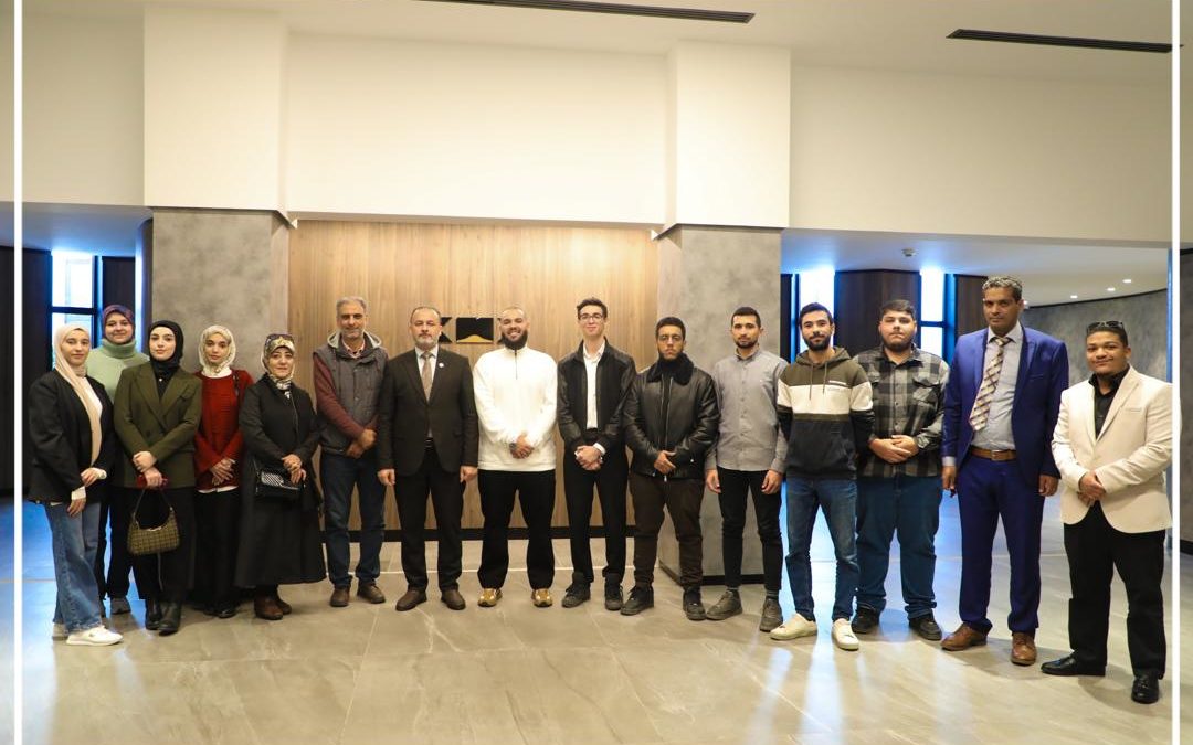 Engineering Exhibition 101 Team Presents the Final Preparations to the President of the University of Benghazi