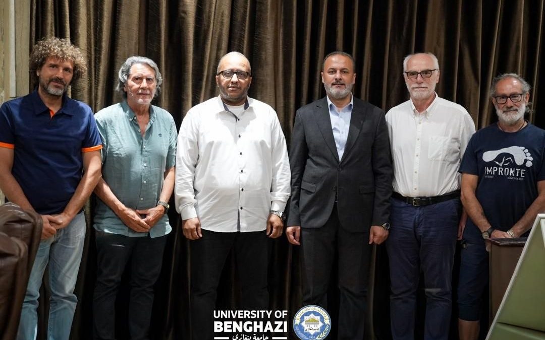 President of the University of Benghazi Discusses Research Cooperation and Future Work Plans with Italian Scientific Team
