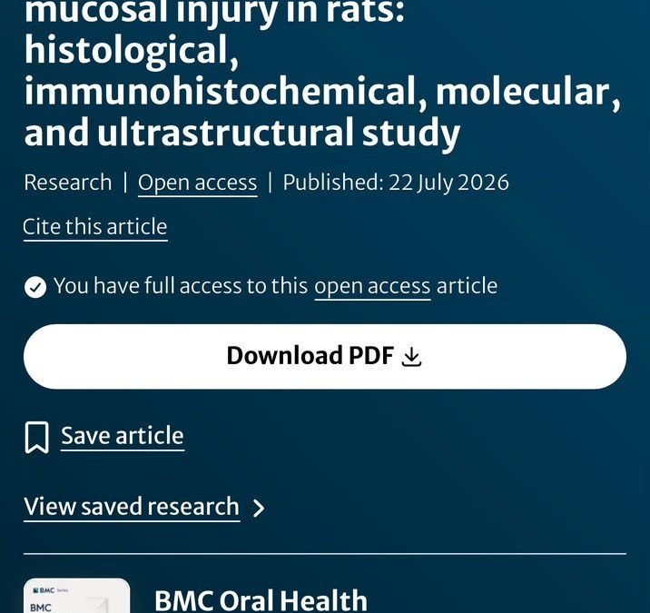 International Research Achievement by Researchers from the Faculty of Oral and Dental Medicine and Surgery in the Field of Nanotechnology Applications