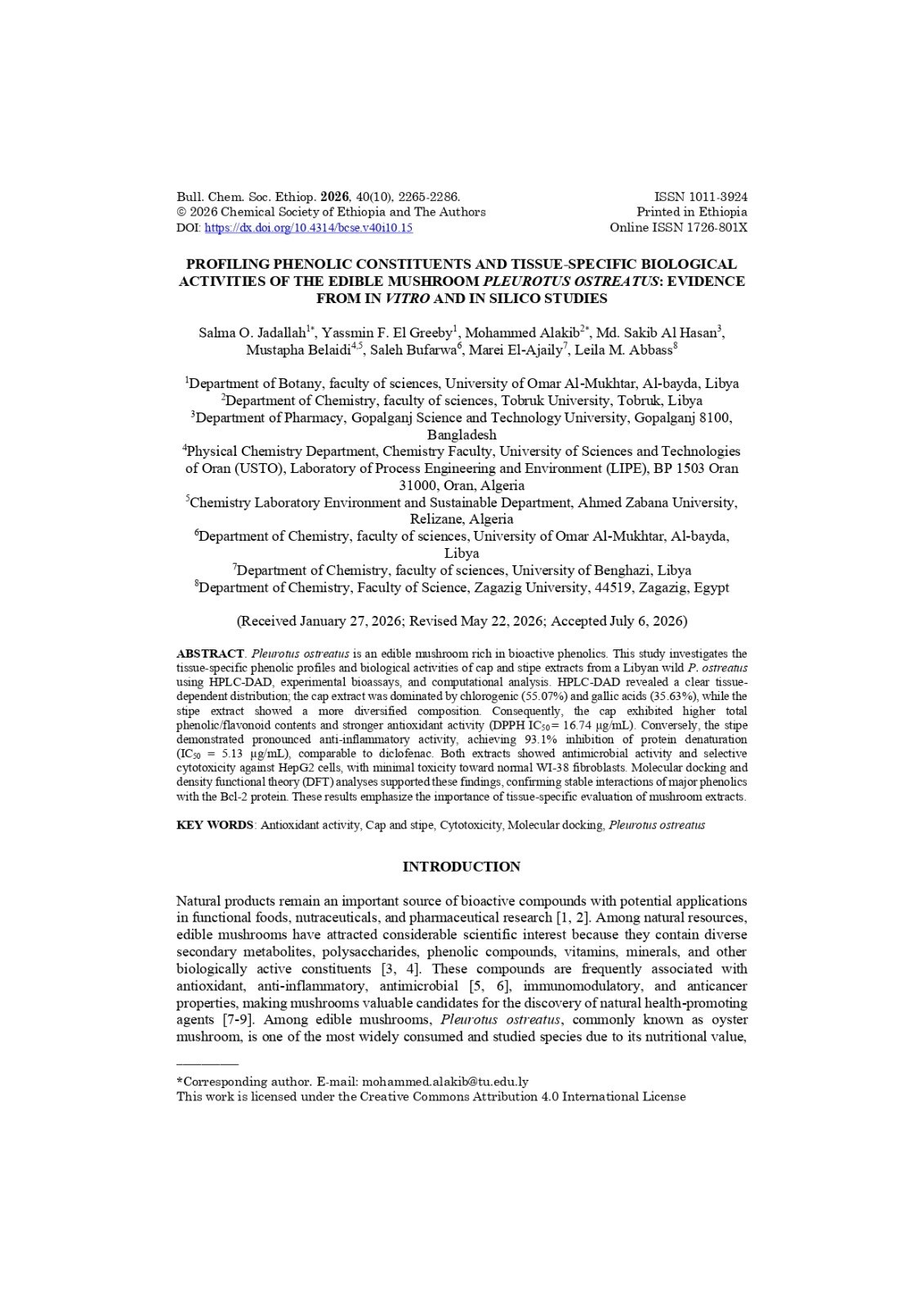 libyan-oyster-mushroom-study.jpg Wild Libyan oyster mushrooms examined in a University of Benghazi study