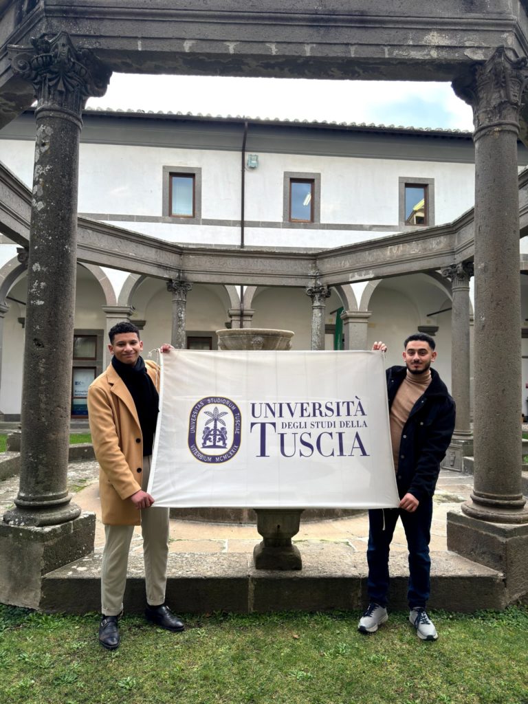 University of Benghazi students completing an academic exchange at the University of Tuscia in Italy