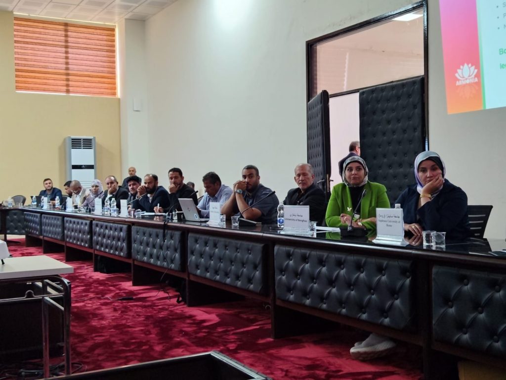 Dr Khadija Al-Barasi presenting the Student Mobility Catalogue proposal at the ARMONIA workshop