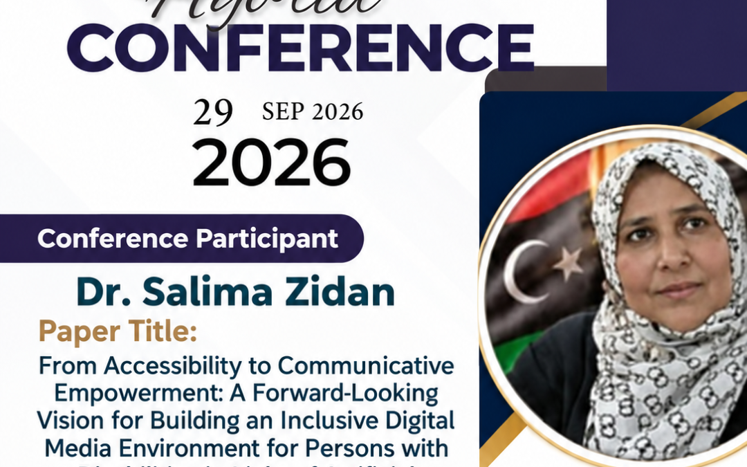 Professor Salima Zidan Participates in “Disability 360” Conference with Research on Digital Media Empowerment