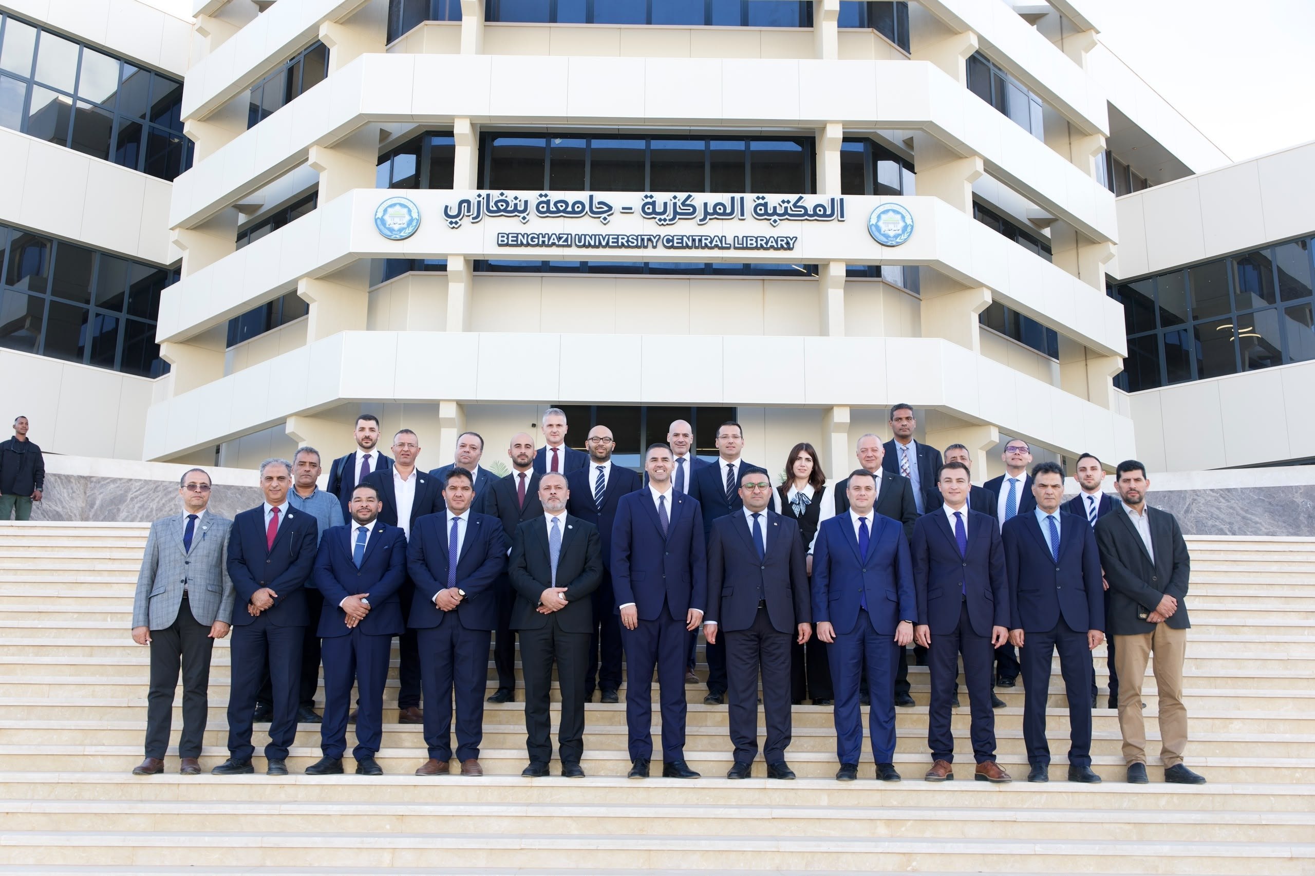 university-benghazi-malta-ian-borg-visit University of Benghazi President Eiz Eldeen Aldressi with Malta Deputy Prime Minister Ian Borg during the official visit